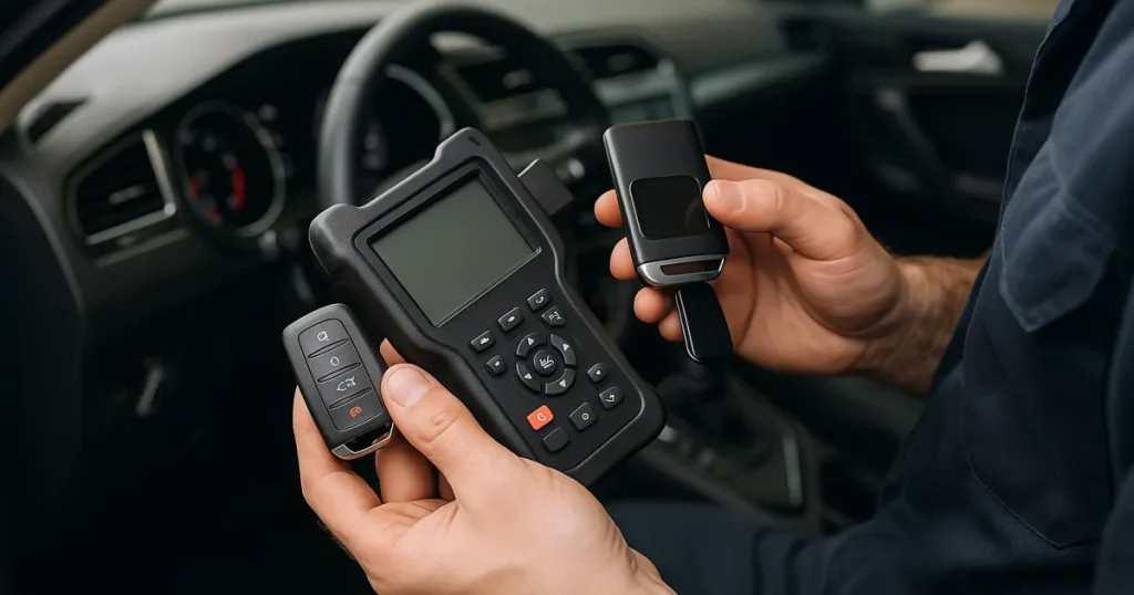 Programmation d'une clé mains-libres keyless pour véhicule à Lambersart