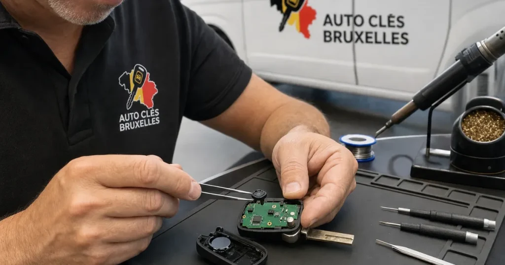 Réparation boutons télécommande clé voiture Volkswagen Golf Uccle Bruxelles