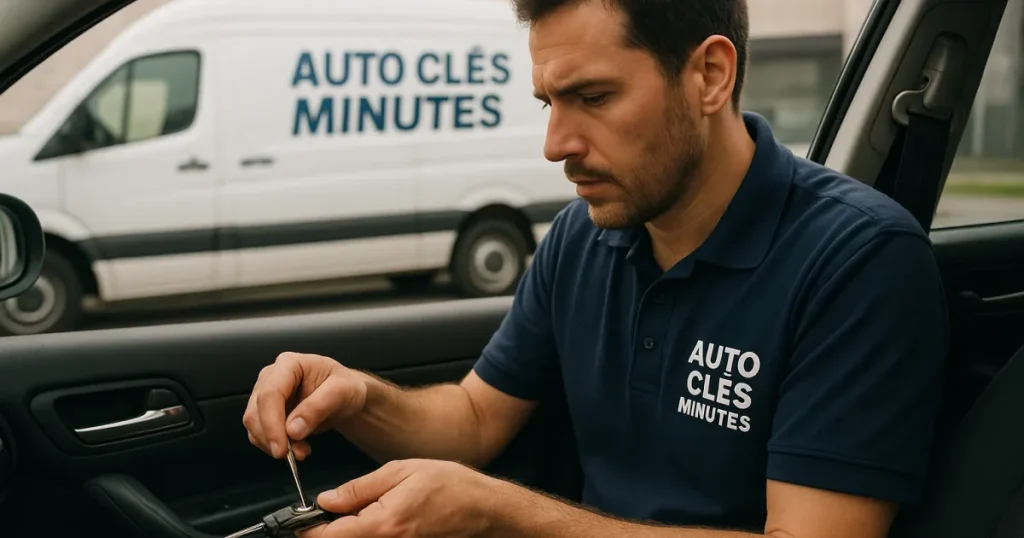 Clé de voiture à puce achetée sur internet programmée par un serrurier automobile à Villeneuve-d'Ascq