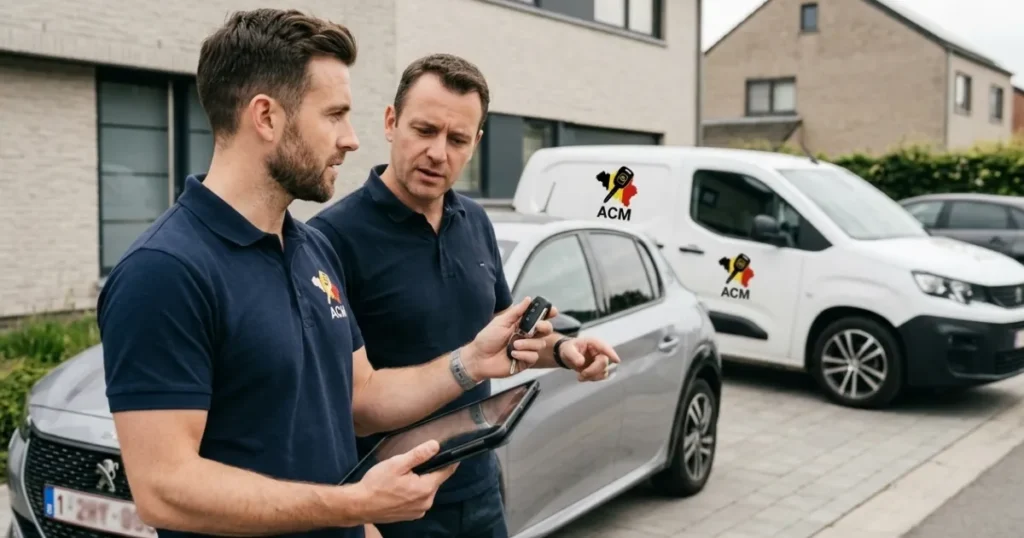 Serrurier automobile remplaçant une clé de voiture perdue à Tubize en urgence